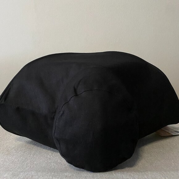 NWT Solbari Ultra Wide Cotton Linen Hat UPF 50+ Black Small/Medium - Picture 5 of 11